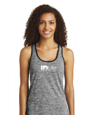 Ladies Electric Heather Racerback Tank