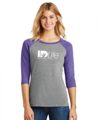 District Women’s Perfect Tri 3/4-Sleeve Raglan