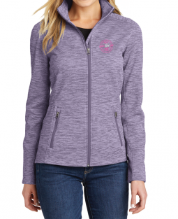 Ladies Digi Stripe Fleece Jacket