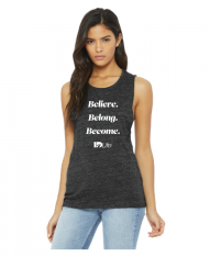 Ladies Flowy Scoop Muscle Tank