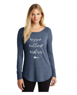Ladies District Perfect Tri Long Sleeve Tunic Tee